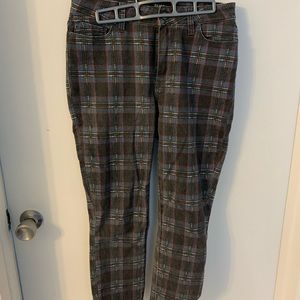 Paige Checkered Skinny Jeans